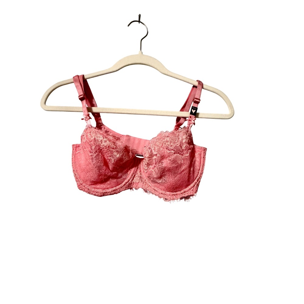 NWT Victoria's Secret Dream Angels Wicked Unlined Uplift Lace Bra‎ Pink 32DD